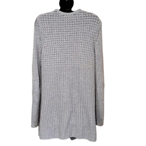 Sandwich grey longline textured open-front cardigan size S - Picture 5 of 11